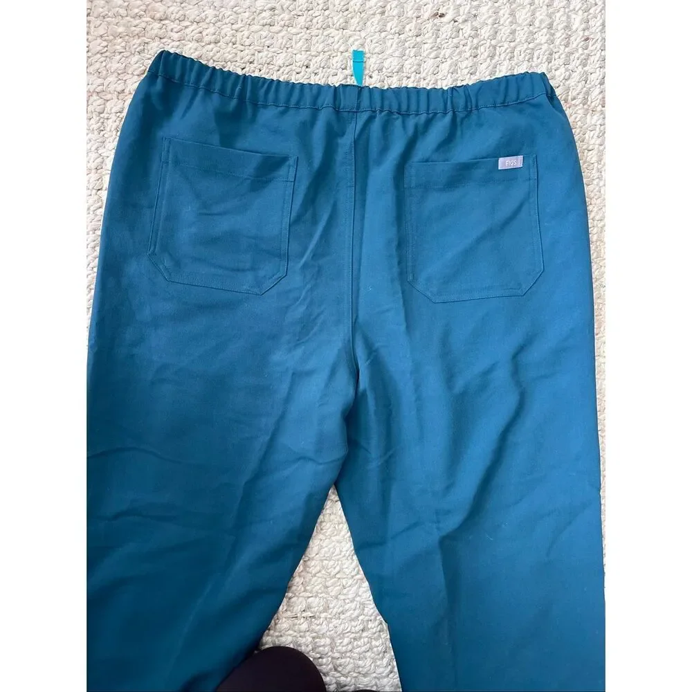 NWT FIGS Technical Scrub Pants | Performance Stretch Medical Uniform XL dark tea